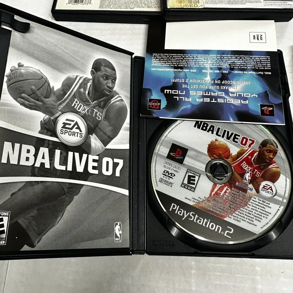Lot Of 5 PlayStation 2 PS2 NBA Live 07 March Madness 02 05 Shootout 04 Hoopz